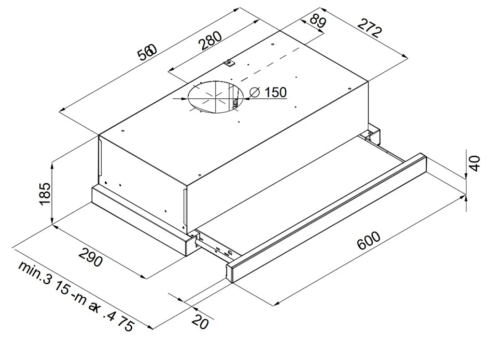 Витяжка Kernau KTH 10.164 W - Зображення 3