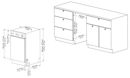 Посудомийна машина Kernau KDI 4855 SD - Зображення 3