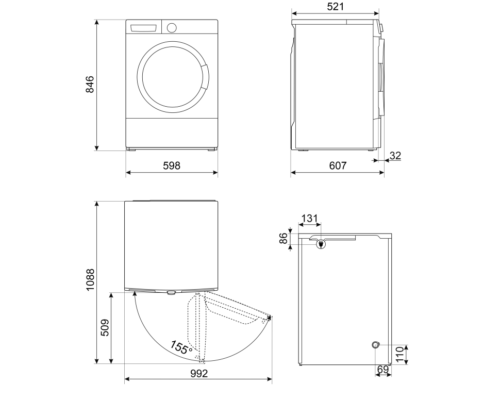 Сушильна машина SMEG DNP82SEIN - Зображення 2