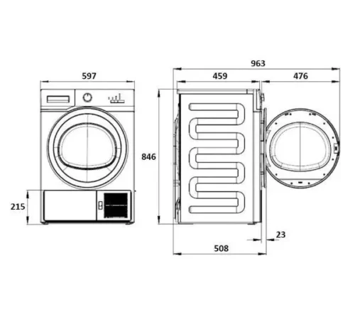Сушильна машина Beko MDF 7312XW - Зображення 8