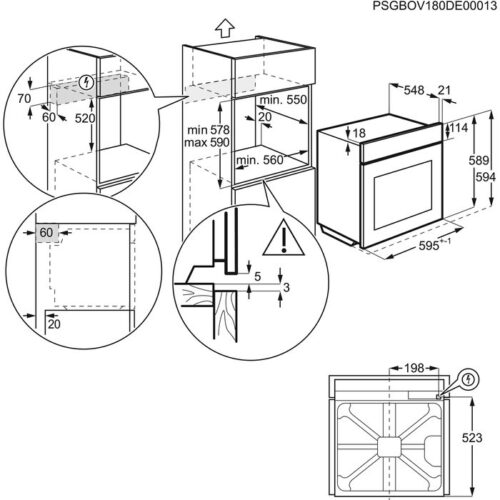 Духовка ELECTROLUX EOE7P31Z - Зображення 10