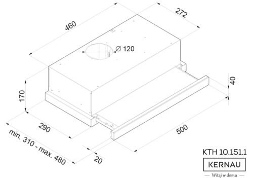 Витяжка Kernau KTH 10.151.1 B - Зображення 2