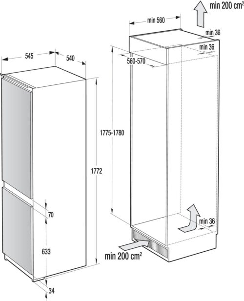 Холодильник Gorenje NRKI4182A1 - Зображення 15