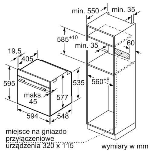 Духовка BOSCH HRA334YB0 - Зображення 5