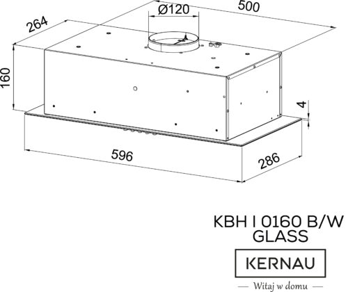 Витяжка Kernau KBH I 0160 W Glass - Зображення 4
