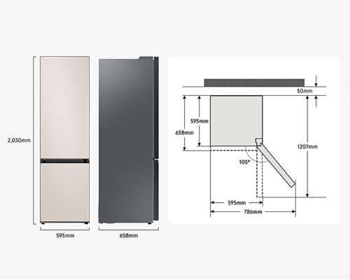 Холодильник Samsung RB 38A7B6DAP - Зображення 5