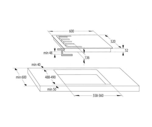 Варильна поверхня GORENJE GTW6D42AB - Зображення 8