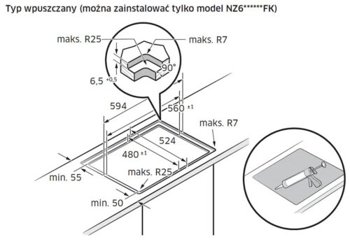 Варильна поверхня індукційна Samsung NZ 64B6056FK - Зображення 8