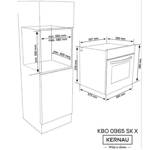 Духовка Kernau KBO 0965 SK X - Зображення 4