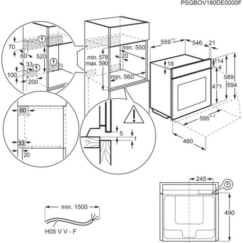 Духовка AEG BPE742320B - Зображення 7