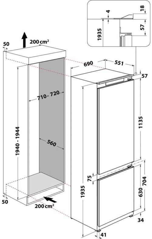 Холодильник WHIRLPOOL WHSP70T241P - Зображення 9