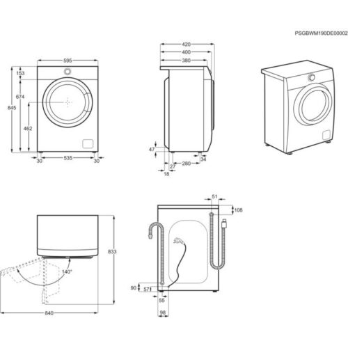 Пральна машина ELECTROLUX EW6SN226CPX - Зображення 7