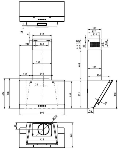Витяжка GORENJE WHI629EB - Зображення 5
