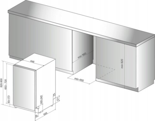 Посудомийна машина Hotpoint HSIC3T127C - Зображення 13