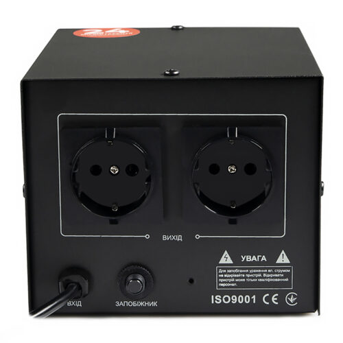 Стабілізатор напруги Gemix GX-501D, 500ВА/350Вт, цифрові індикатори, пластиковий корпус - Зображення 3
