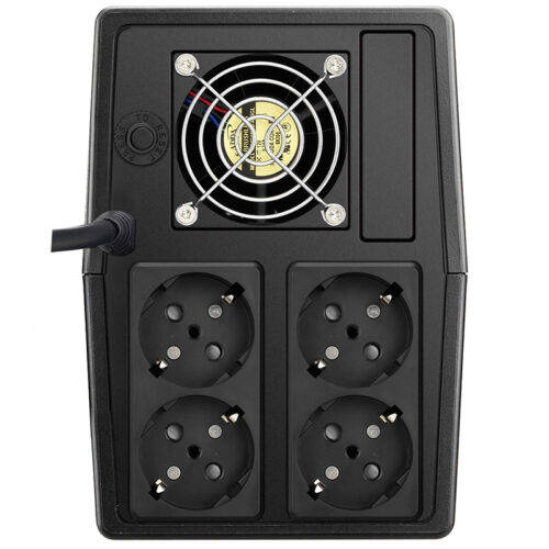 ДБЖ FSP FP1500, 1500ВА/900Вт, Lin-Int, USB/RJ45, SCHUKO*4, AVR, Black - Зображення 3