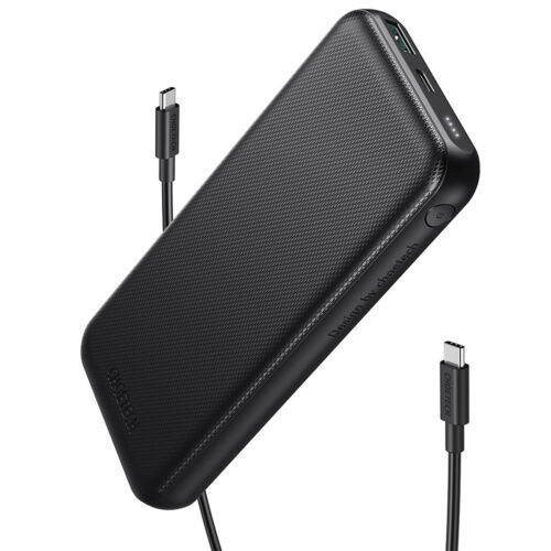 УМБ Choetech 10000mAh, 18W PD QC3.0, USB-C In/out, USB-A Li-pol чорна - Зображення 4