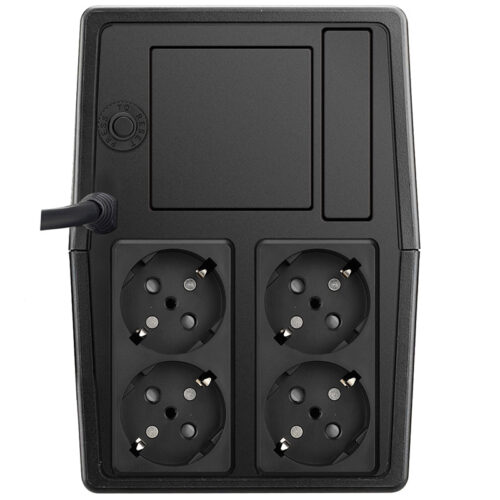 ДБЖ FSP Fortron FP1000, 1000ВА/600Вт, Line-Int, 4*Schuko, AVR, Black - Зображення 3