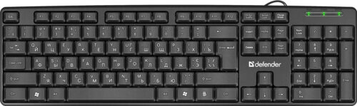 Клавіатура Defender Element HB-520 B, 104+3 кн., UA, USB, чорна