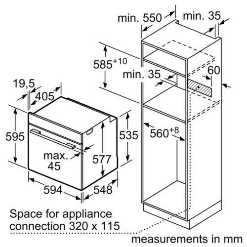 Духовка BOSCH HBG7341B1 - Зображення 8