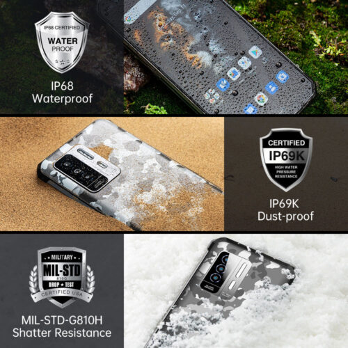 Смартфон Oukitel WP27 6.8"FHD+ /12GB+256GB/ G99 /8500mAh /64+16Мп/ IP69K /NFC CAMO - Зображення 9