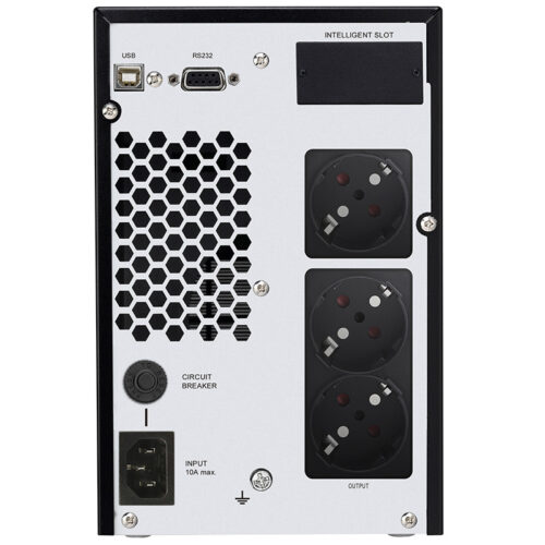 ДБЖ FSP Champ 1 kVA, Tower, Schuko (CH-1101TS), 1000VA/900W, Online, 3*Schuko,CE - Зображення 2