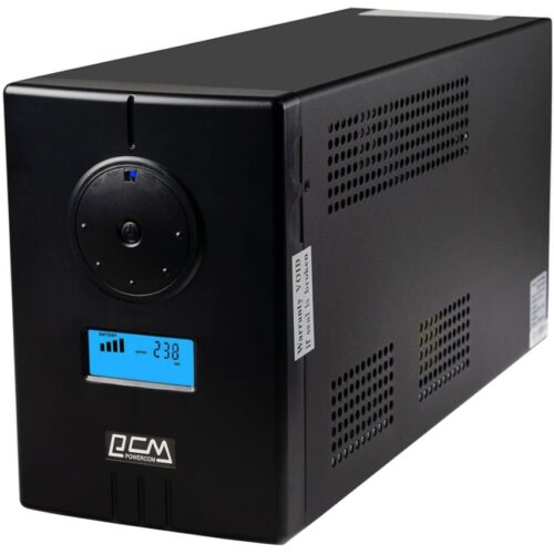 ДБЖ Powercom NF-1100AP LCD ІНВЕРТОР 1100VA/770W USB 2*Schuko, 15А, 24v/220v - Зображення 2