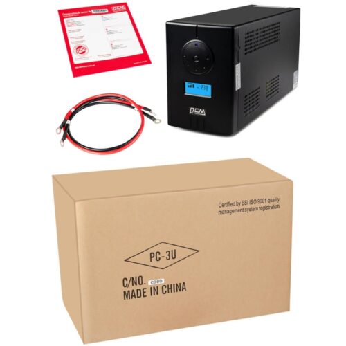 ДБЖ Powercom NF-1100AP LCD ІНВЕРТОР 1100VA/770W USB 2*Schuko, 15А, 24v/220v - Зображення 5