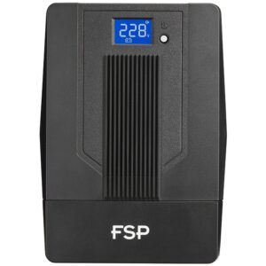 ДБЖ FSP IFP1500, 1500ВА/900Вт, Schuko*2+IEC C13*2+USB Cable, LCD, AVR, Black
