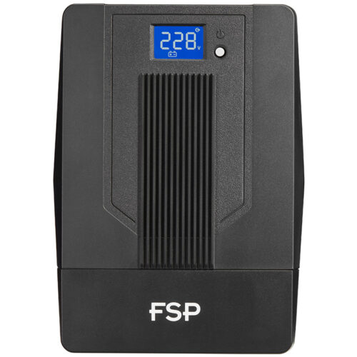 ДБЖ FSP IFP1500, 1500ВА/900Вт, Schuko*2+IEC C13*2+USB Cable, LCD, AVR, Black