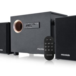 Акустична система 2.1 Microlab M-105R, 10Вт (ДУ, FM), чорна