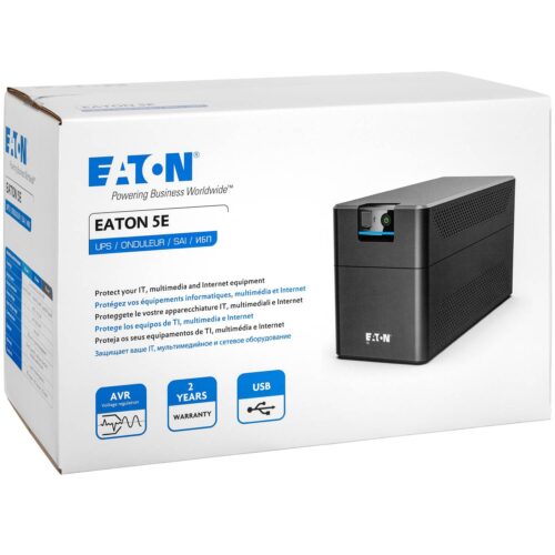 ДБЖ Eaton 5E 1200 USB DIN G2, 1200VA/660W, USB, 4xSchuko - Зображення 4