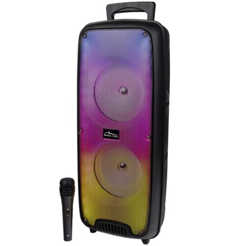 Акустична система 1.0 Media-Tech 20W, Bluetooth/FM/AUX/MicroSD/USB/RGB/КАРАОКЕ чорна - Зображення 5