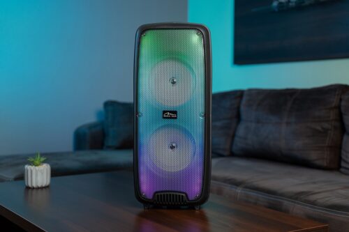 Акустична система 1.0 Media-Tech 20W, Bluetooth/FM/AUX/MicroSD/USB/RGB/КАРАОКЕ чорна - Зображення 8