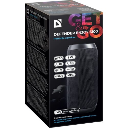 Акустична система 1.0 Defender S100 5Вт, BT/FM/USB/TF/AUX/TWS - Зображення 5