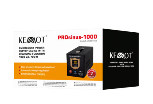 ДБЖ KEMOT PROsinus-1000 12V 230V 1000VA/700W (URZ3406B) - Зображення 4
