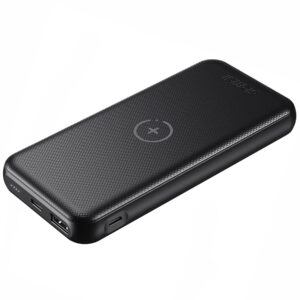 УМБ Choetech 10000mAh, 18W PD3.0/QC3.0, Wireless 10W, USB-C In/out, USB-A+Micro Li-pol чорна