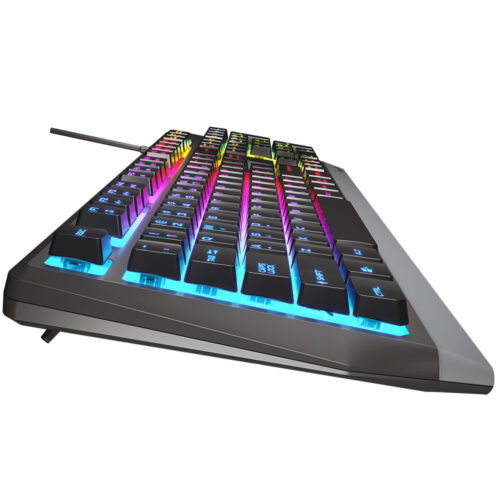 Клавіатура ігрова Genesis Rhod 300 RGB Backlight 104 USB чорна - Зображення 7