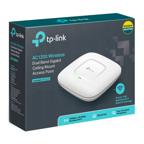 Точка доступу TP-Link EAP225, AC1200, 300Mbps 2.4GHz, 867Mbps 5GHz, 802.11a/b/, POE, двохдіапазонна - Зображення 4