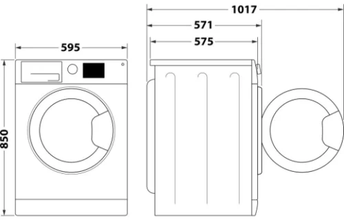 Пральна машина WHIRLPOOL FFL7259BPL - Зображення 5