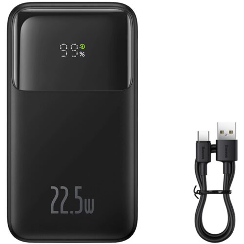 УМБ Baseus Comet Series 20000mAh 22.5W PD with Display USB-A / USB-C cable black - Зображення 8