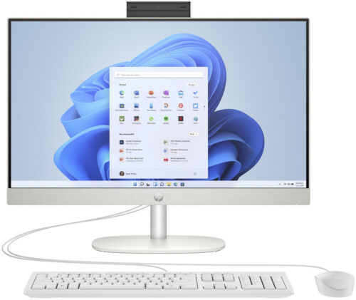 Моноблок 23.8" HP 24-cr0001ua AiO Ryzen 7 7730U/16Gb/SSD512Gb/WiFi/Cam/K&M/DOS/Shell White