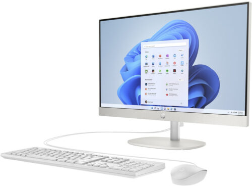 Моноблок 23.8" HP 24-cr0001ua AiO Ryzen 7 7730U/16Gb/SSD512Gb/WiFi/Cam/K&M/DOS/Shell White - Зображення 3