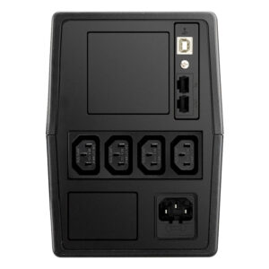 ДБЖ FSP Fortron FP1000, 1000ВА/600Вт, Line-Int, CE, IEC*4+USB cable, Black