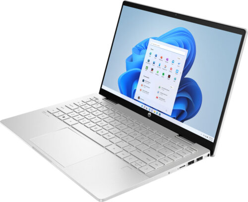 HP Pavilion x360 14-ek2010ua 14"FHD IPS Ts,300n/Core7-150U(5.4)/16Gb/SSD512Gb/Intl Gr/DOS/Сріблястий - Зображення 3