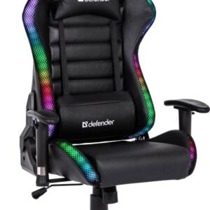 Крісло ігрове Defender Ultimate, 60мм, Клас 3, RGB ПУ, Black