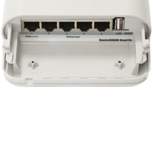 Точка доступу Mikrotik RB OmniTIK 5HnD, 7.5dBi Integrated AP, 5Ghz Dual chain, 5xEthern - Зображення 3