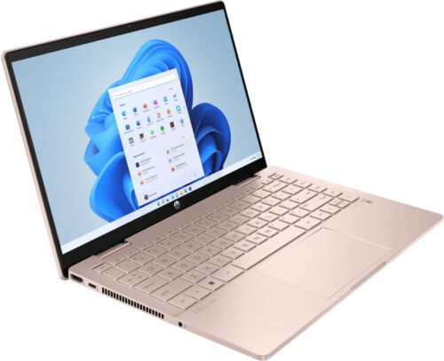 HP Pavilionx360 14-ek2018ua 14"FHD IPS Ts,300n/Core3-100U(4.7)/8Gb/SSD512Gb/IntlGr/W11H6/Золотисто-р - Зображення 2