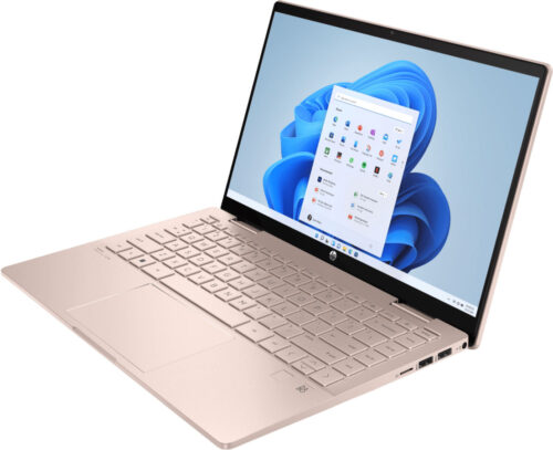 HP Pavilionx360 14-ek2018ua 14"FHD IPS Ts,300n/Core3-100U(4.7)/8Gb/SSD512Gb/IntlGr/W11H6/Золотисто-р - Зображення 3