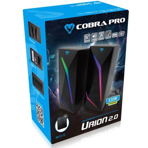 Акустична система 2.0 Media-Tech COBRA PRO URION Bluetooth Gaming  8Вт., LED Light - Зображення 4